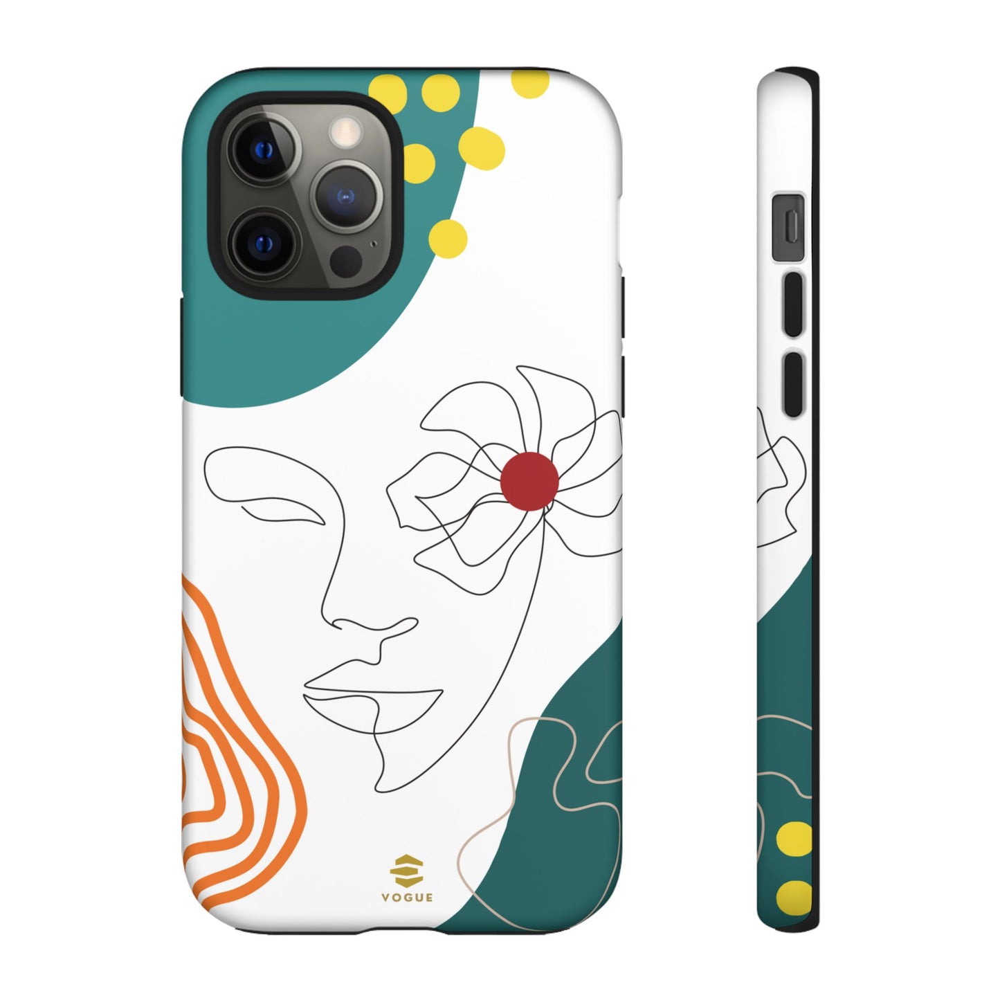 Women Face Line Art Phone Case iPhone