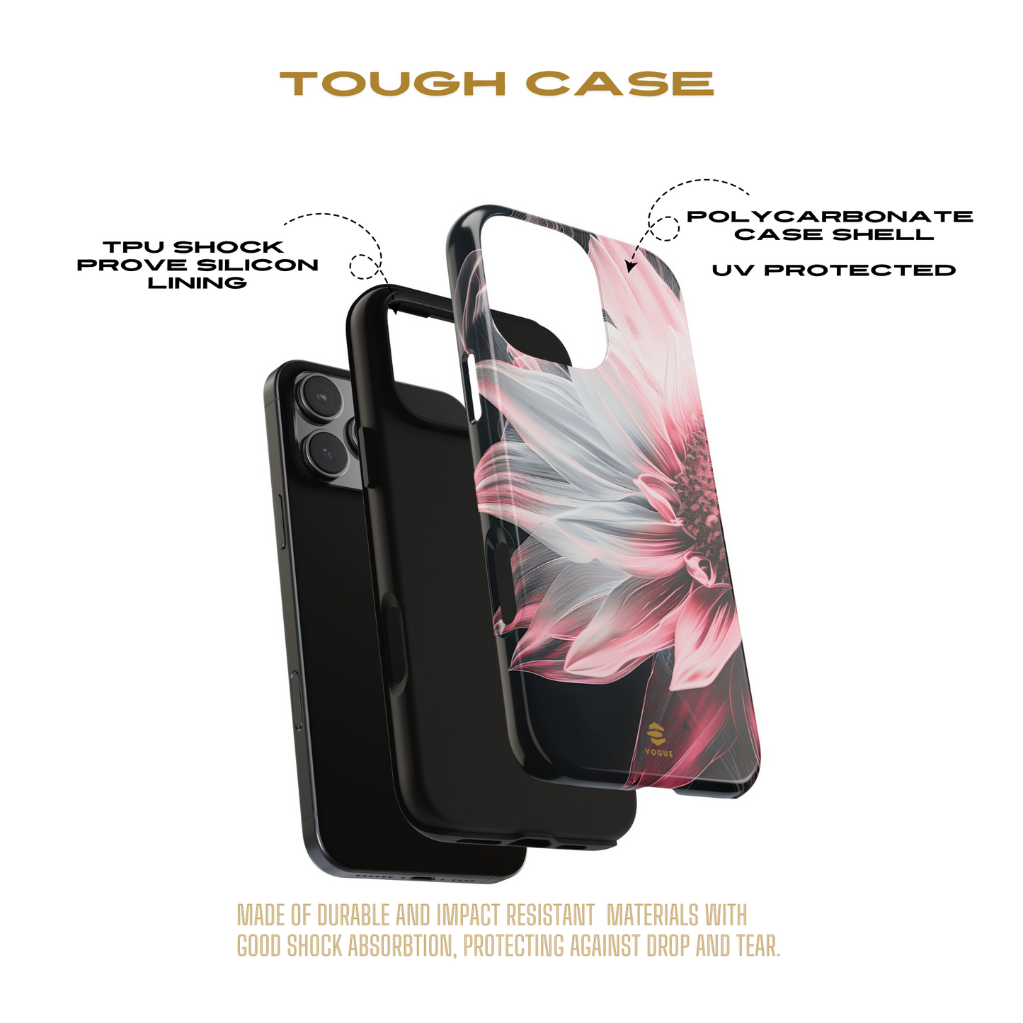 Pink Sunflower iPhone Tough Case