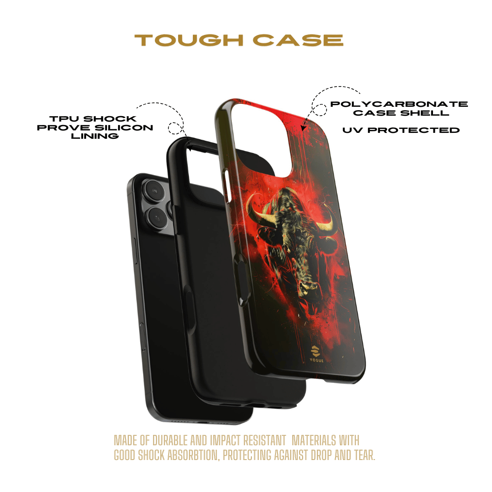 Bull Black iPhone Tough case