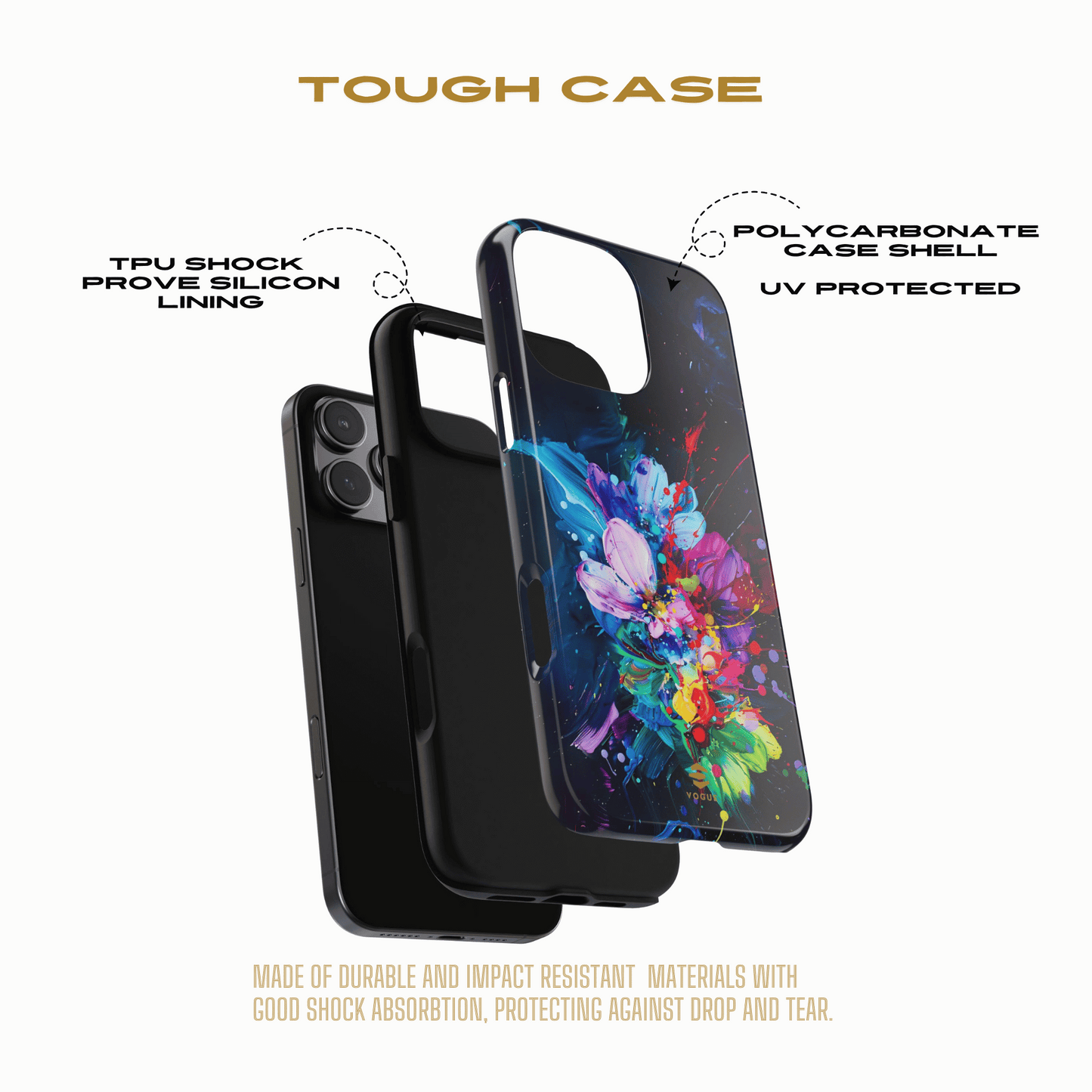 Splash of Rainbow iPhone Tough Case