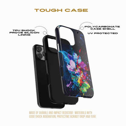 Splash of Rainbow iPhone Tough Case