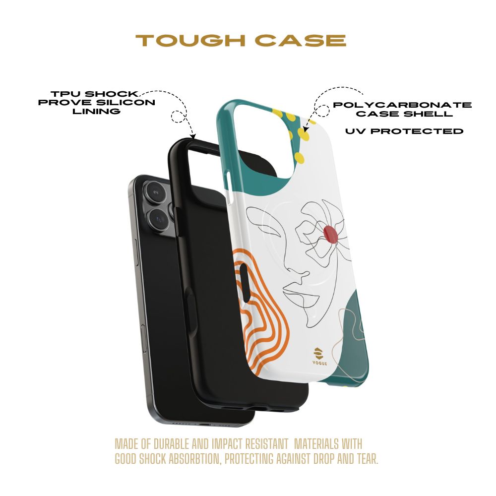 Women Face Line Art Phone Case iPhone