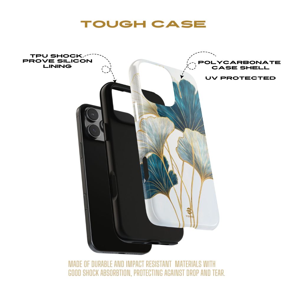 Botanical Line Art Tough Phone Case iPhone