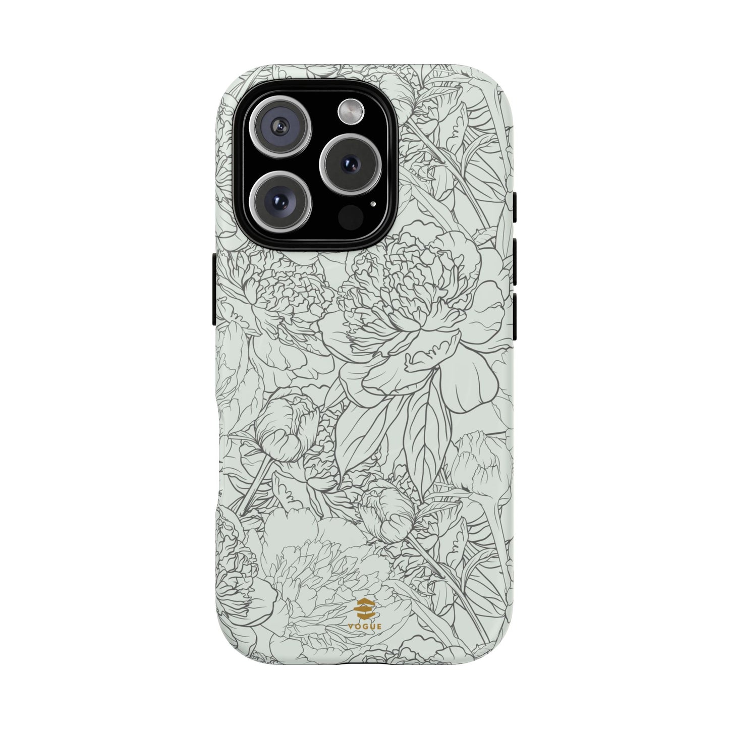 Sage Peony Garden MagSafe iPhone Case