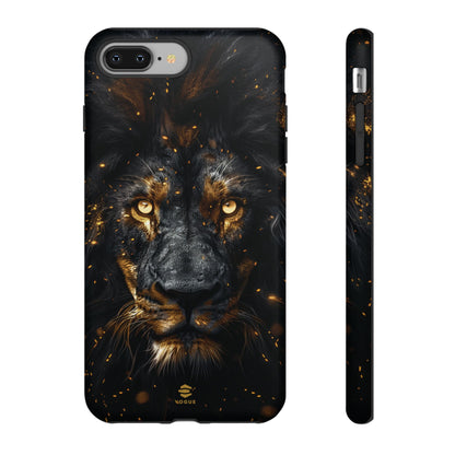 Funda para iPhone con diseño de león negro