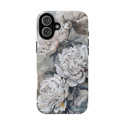 Funda para iPhone con pintura de peonías