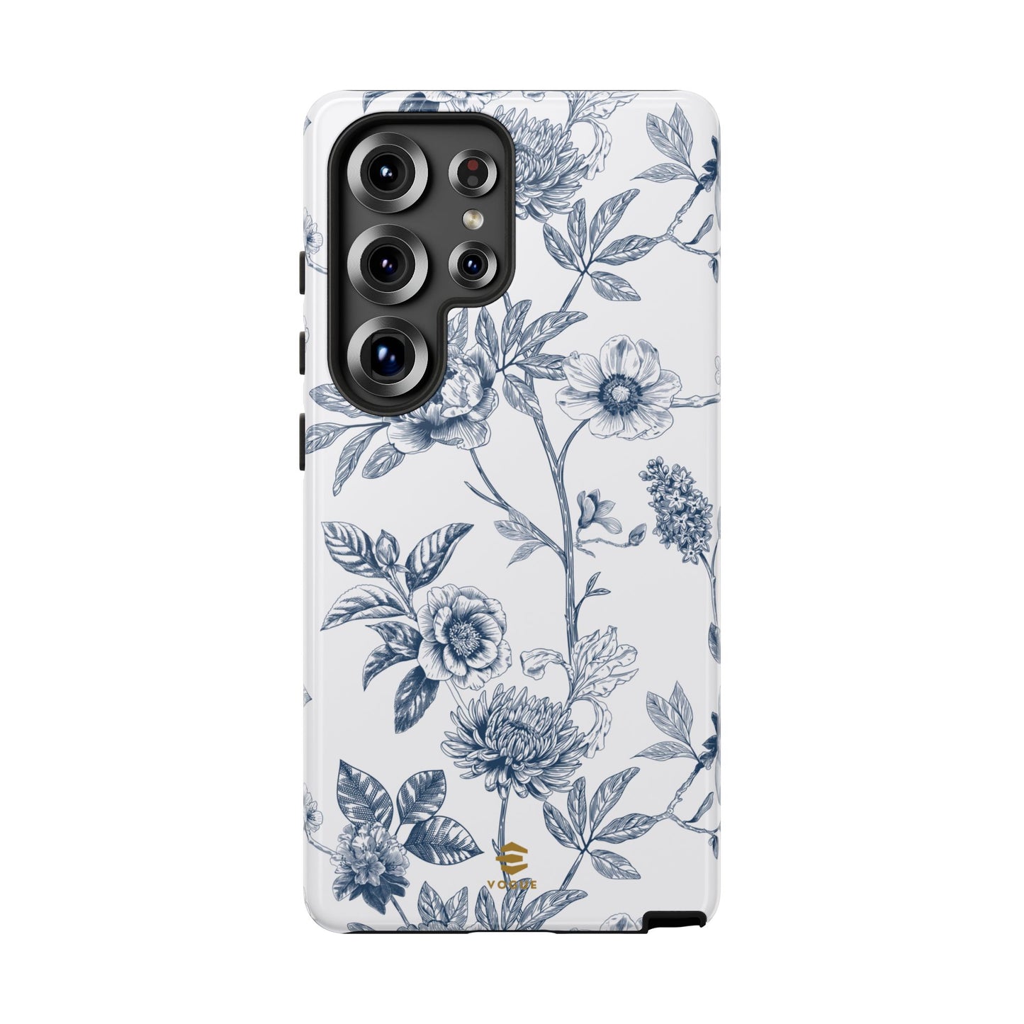 Floral Line Art Tough Phone Case Samsung