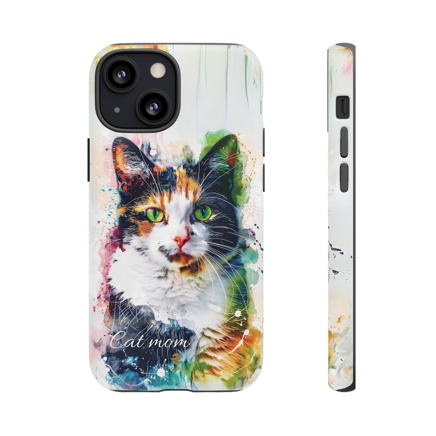 Custom Cat Mom iPhone Tough Case