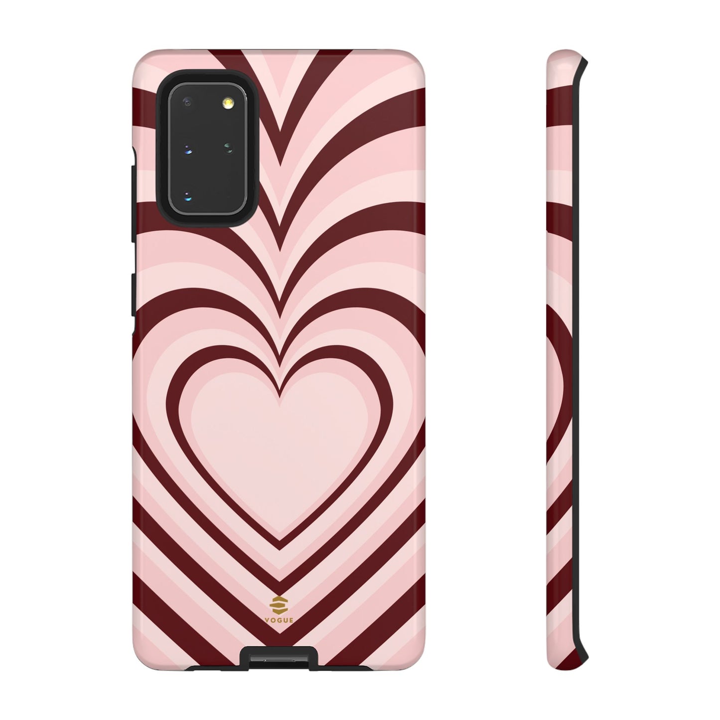 Burgundy Hearts Design - Phone Case, Love, Valentine's Day Gift for Her Samsung Galaxy