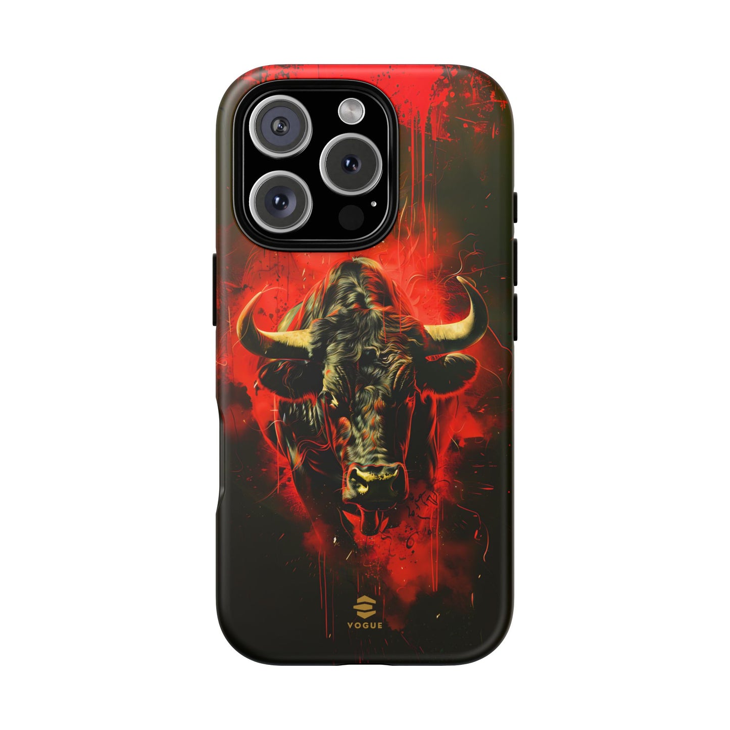 Bull Black iPhone Tough case