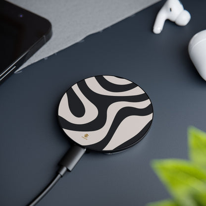 Black Swirl Magnetic Induction Charger