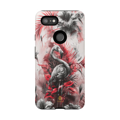 Flamingo Tropical Design Tough Phone Case Pixel