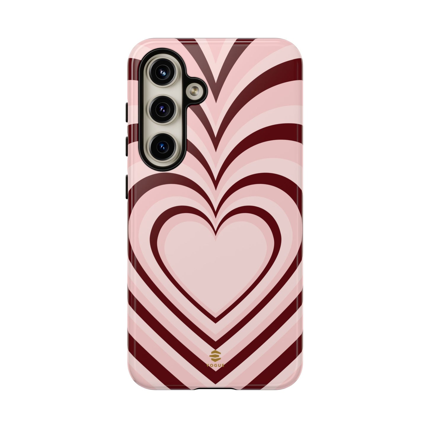 Burgundy Hearts Design - Phone Case, Love, Valentine's Day Gift for Her Samsung Galaxy