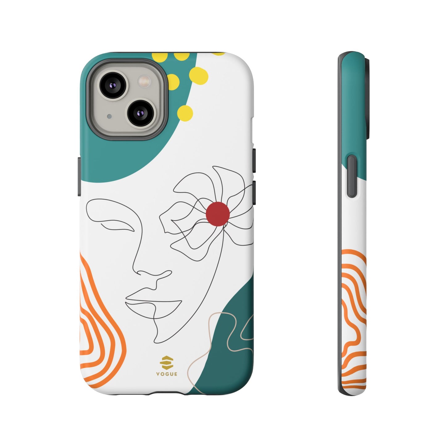 Women Face Line Art Phone Case iPhone