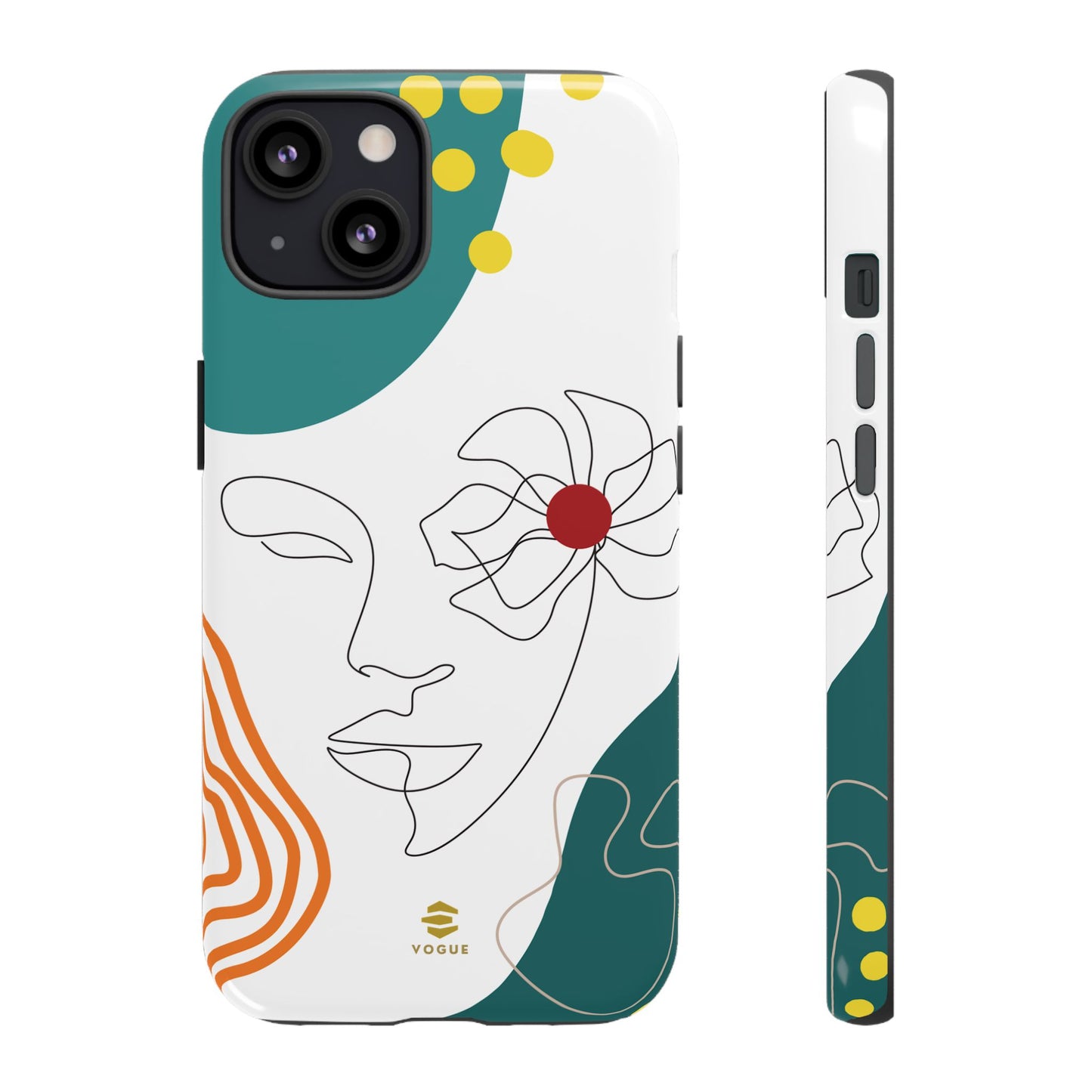 Women Face Line Art Phone Case iPhone