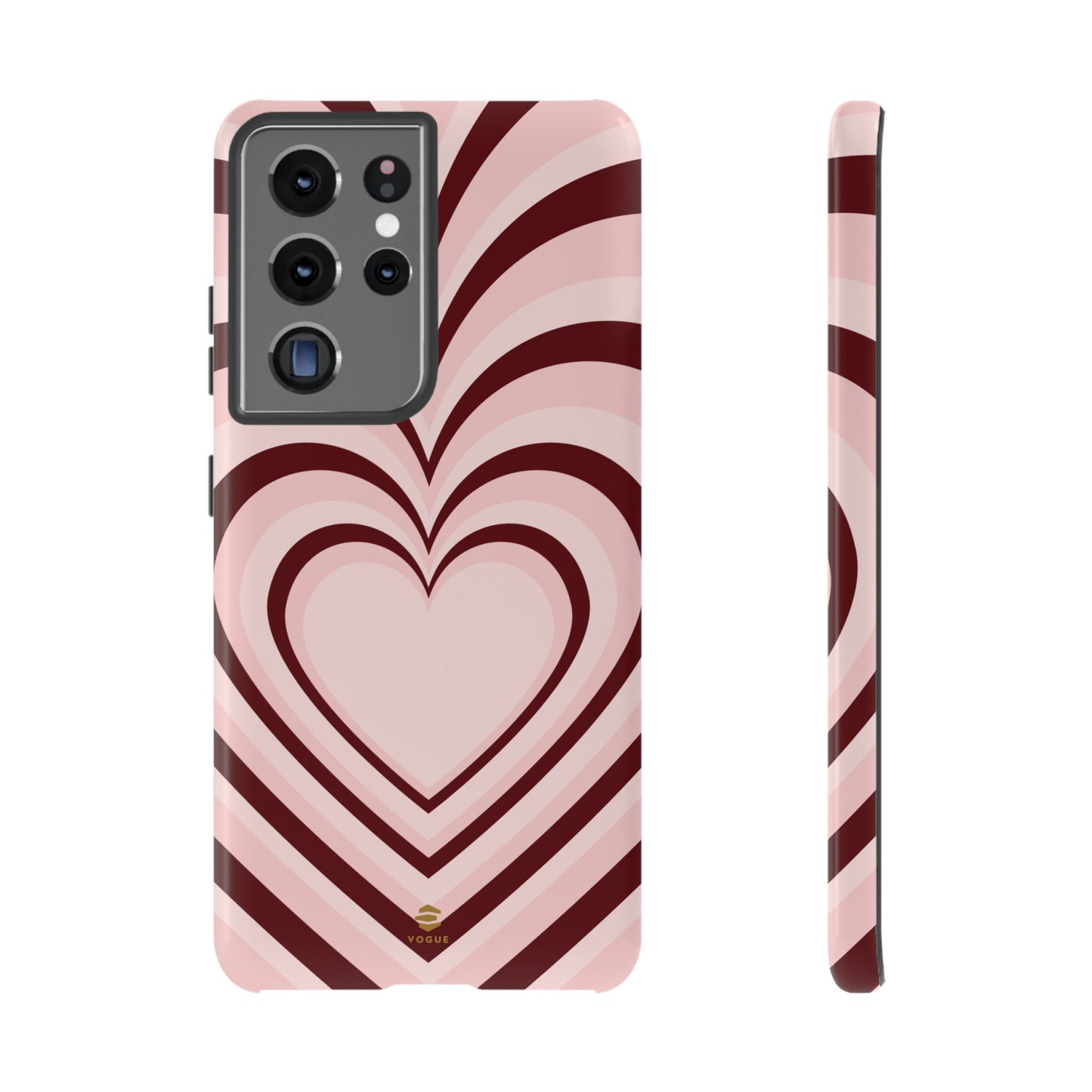 Burgundy Hearts Design - Phone Case, Love, Valentine's Day Gift for Her Samsung Galaxy