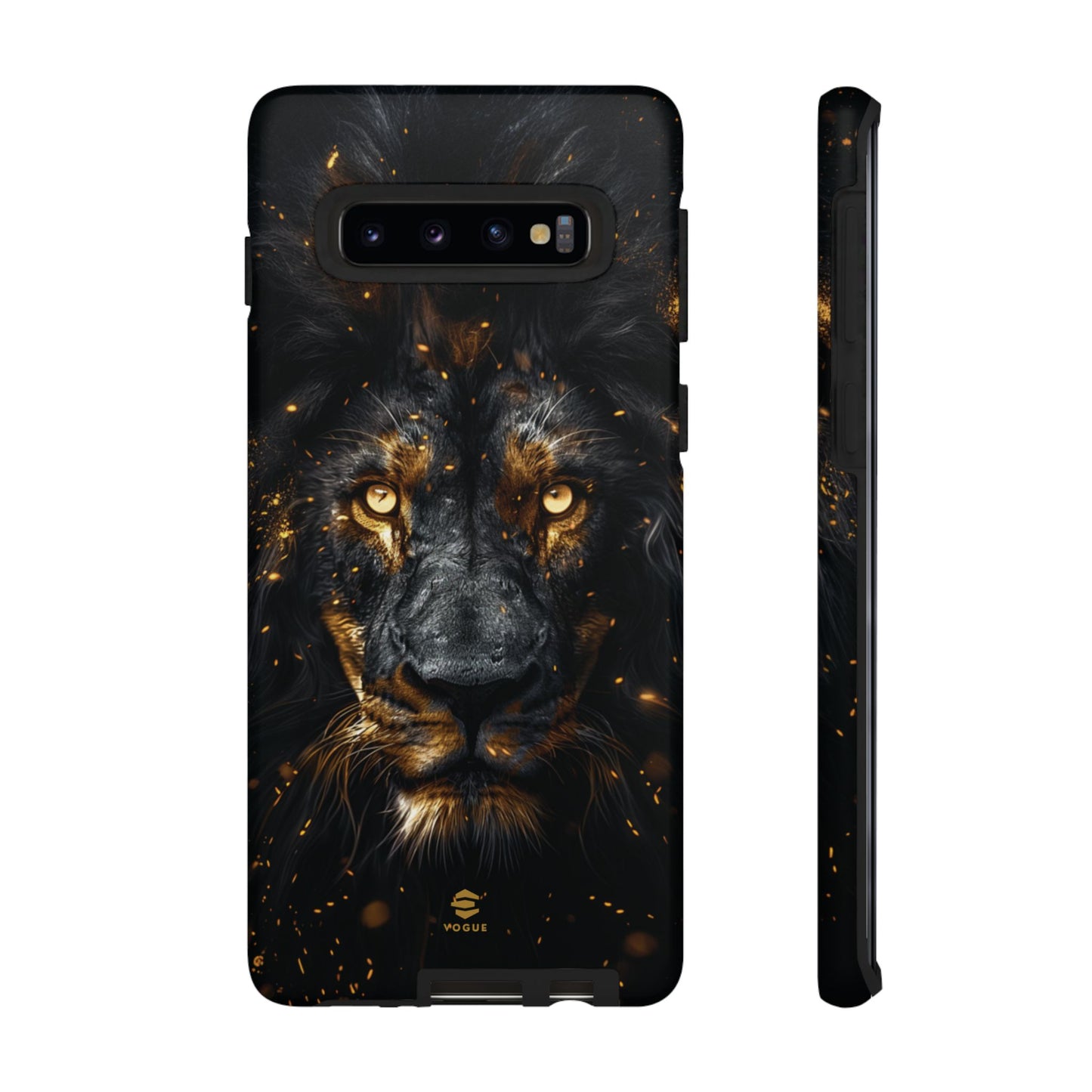 Funda para Samsung con diseño de león negro