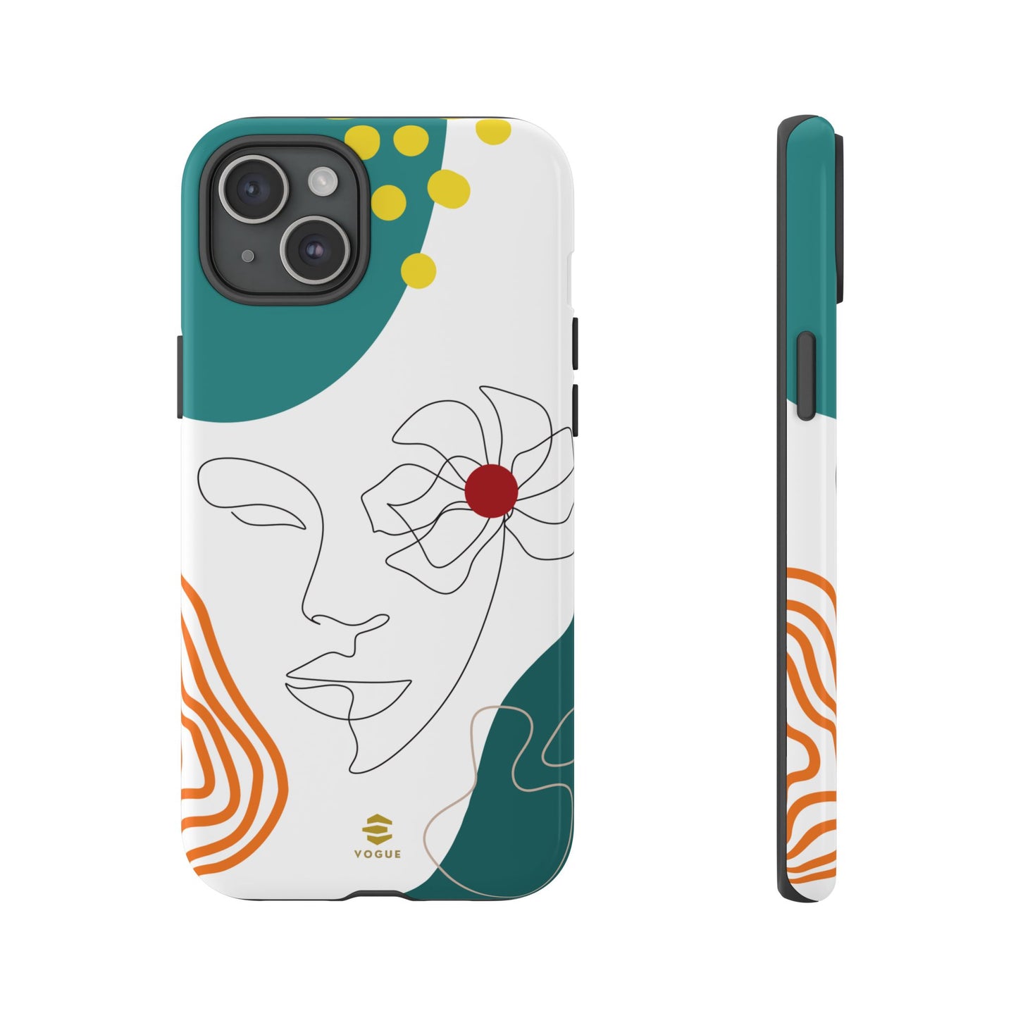 Women Face Line Art Phone Case iPhone