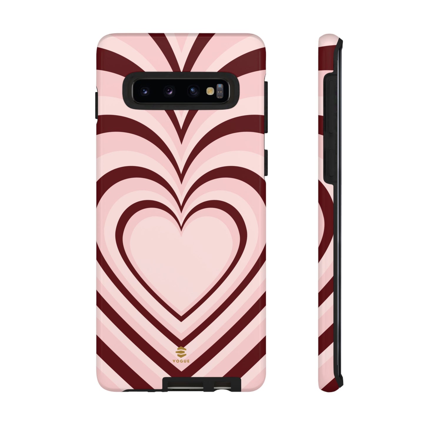 Burgundy Hearts Design - Phone Case, Love, Valentine's Day Gift for Her Samsung Galaxy