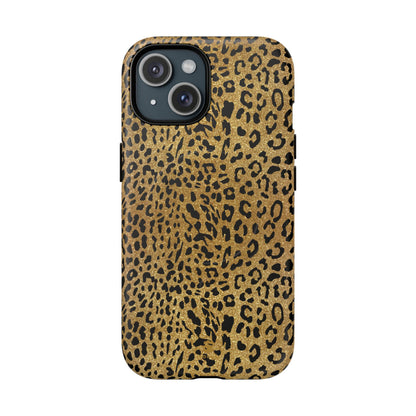 Gold Leopard MagSafe iPhone Case