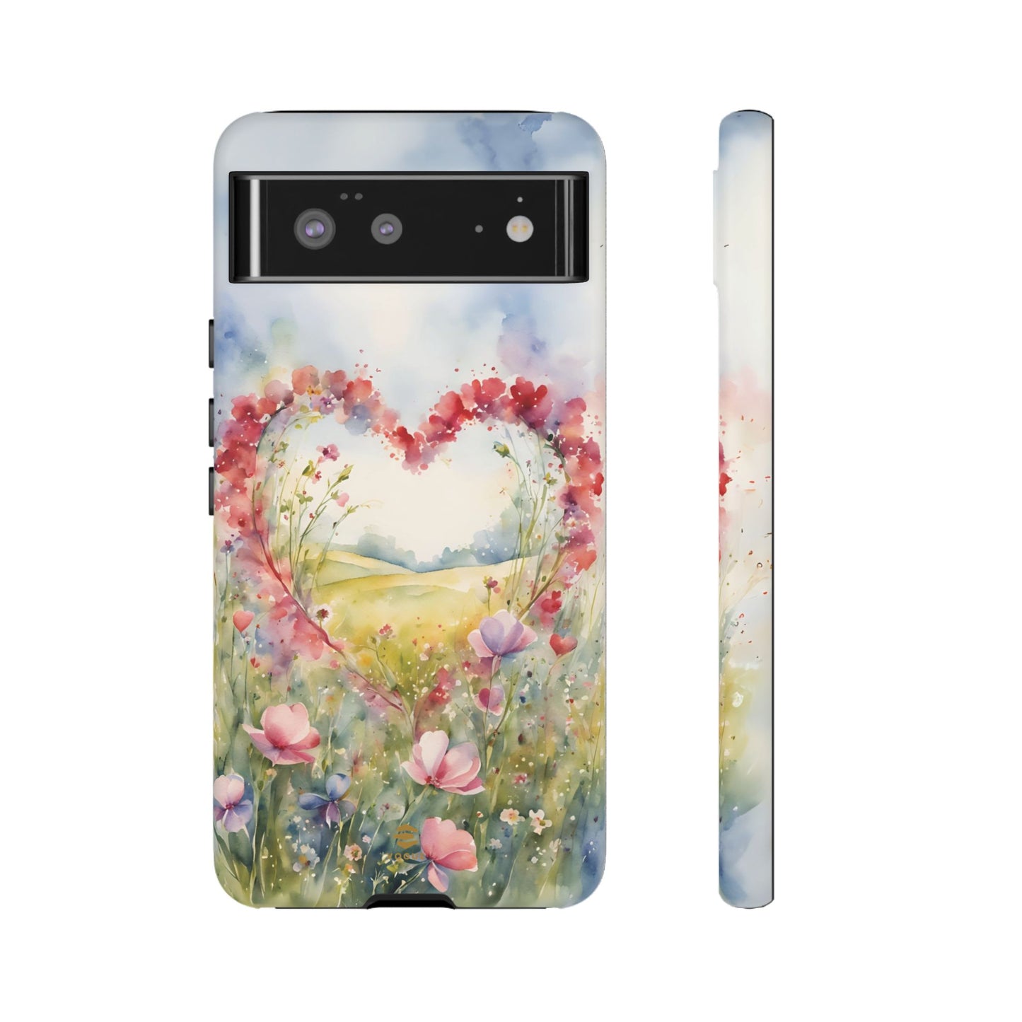Flower heart Tough Phone Case for Google