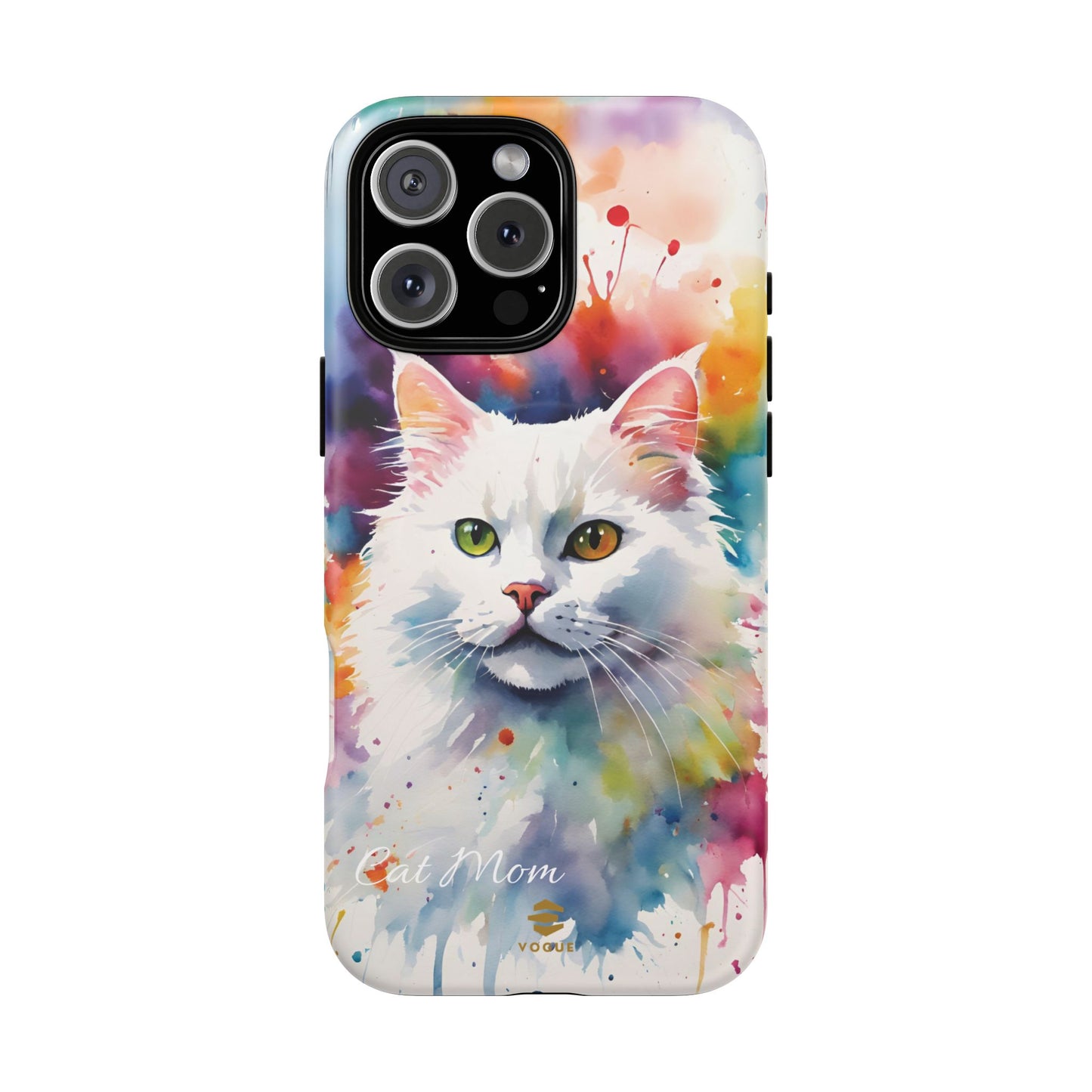 Custom White Cat  Magsafe Phone Case