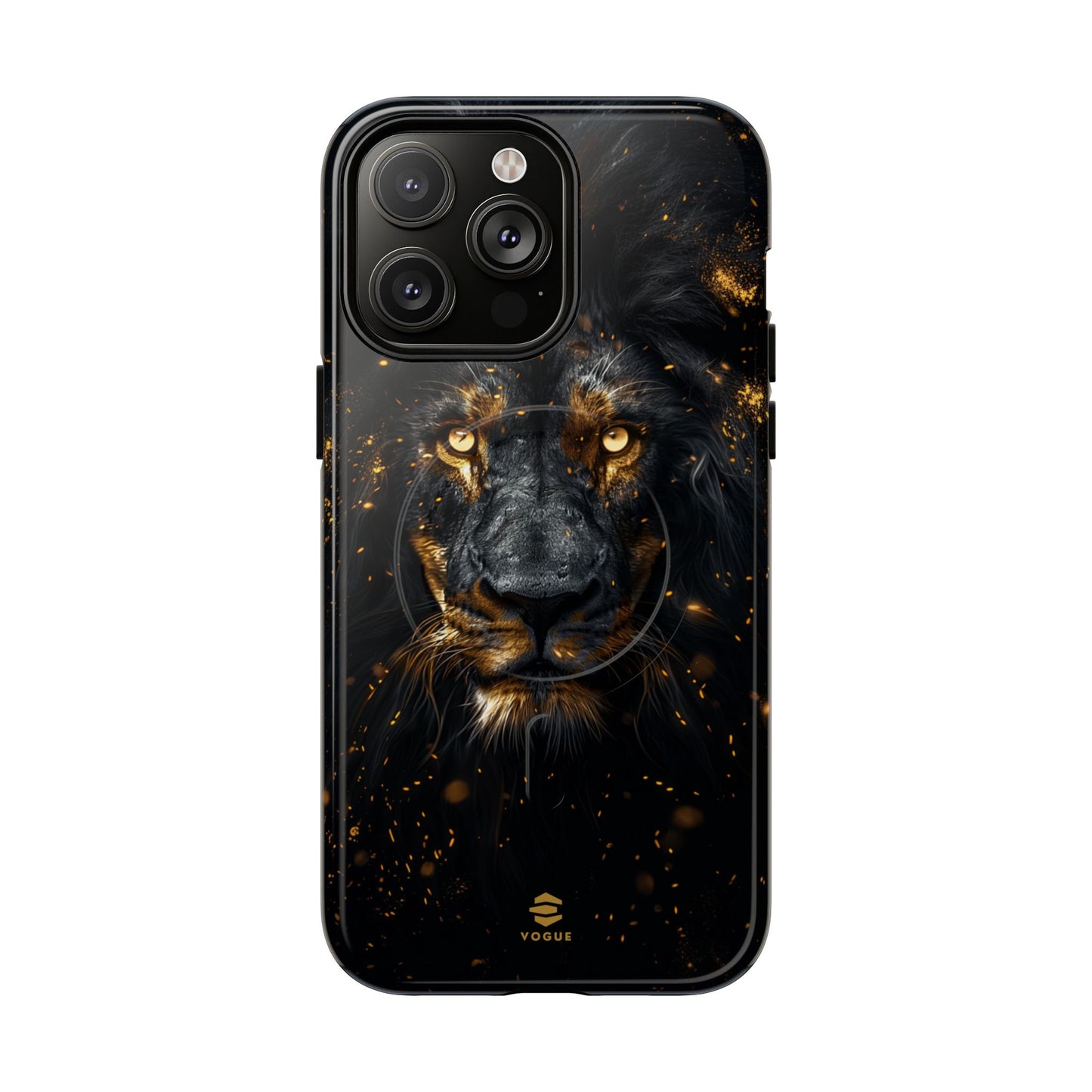 Black Lion Art for MagSafe iPhone Phone Case