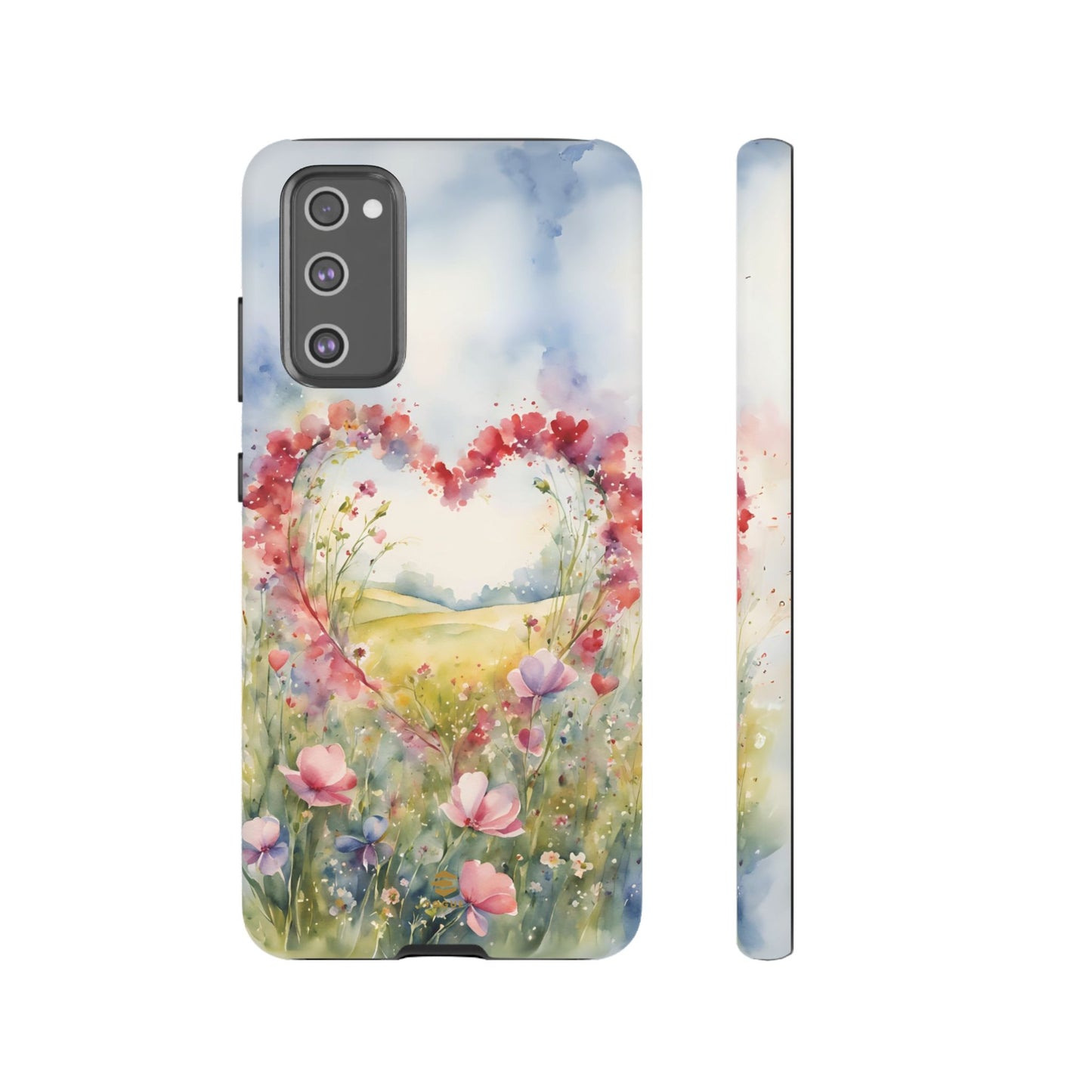 Flower heart Tough Phone Case for Samsung