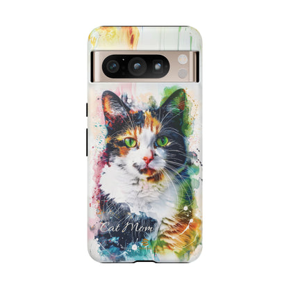 Custom Cat Mom Google Pixel Tough Case