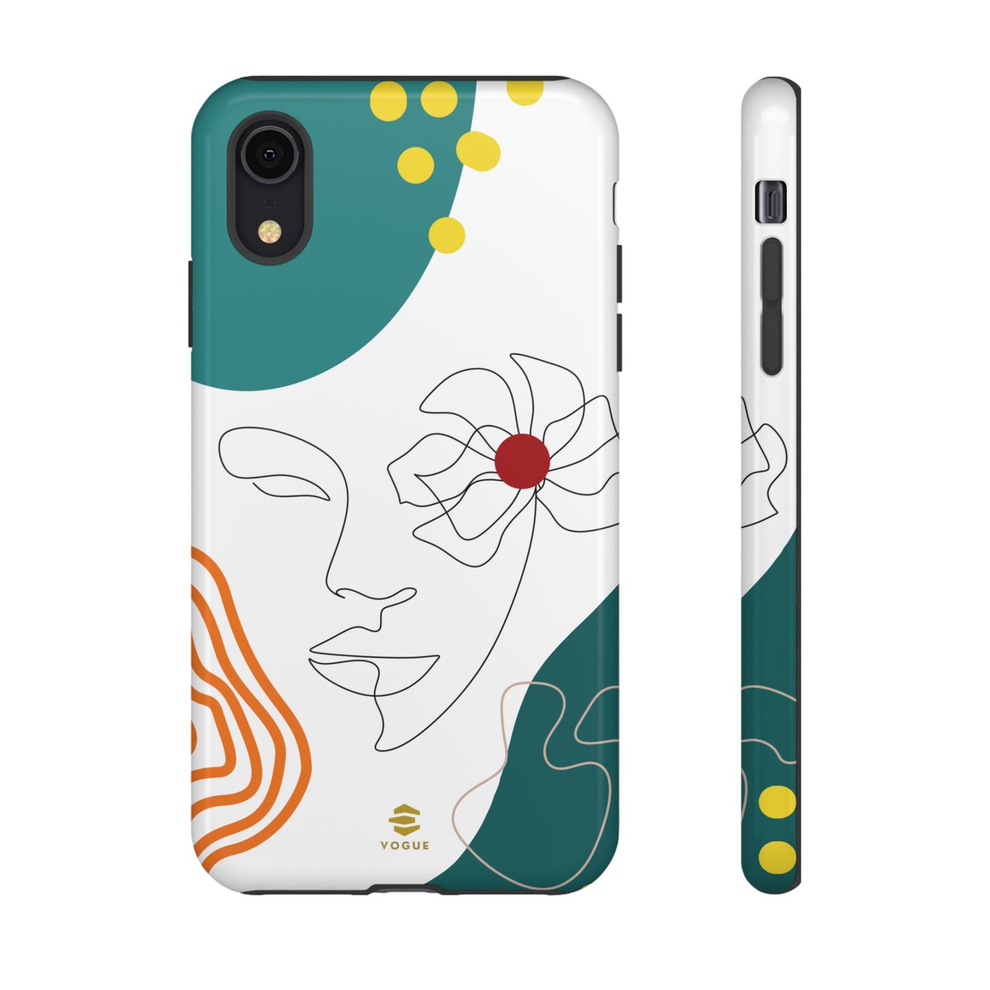 Women Face Line Art Phone Case iPhone