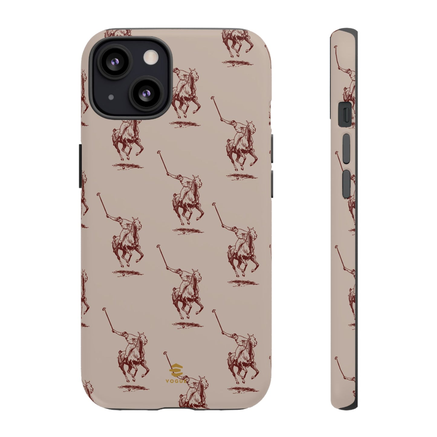 Polo Player Brown iPhone Cases