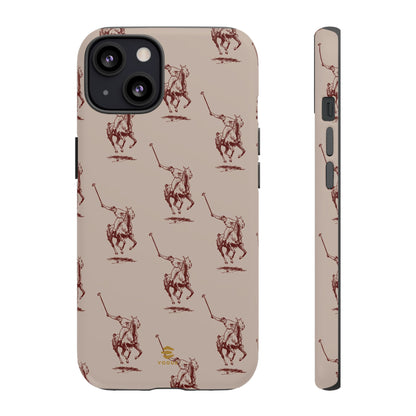 Polo Player Brown iPhone Cases