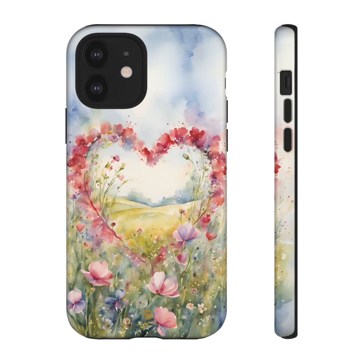 Flower heart iPhone Tough Case