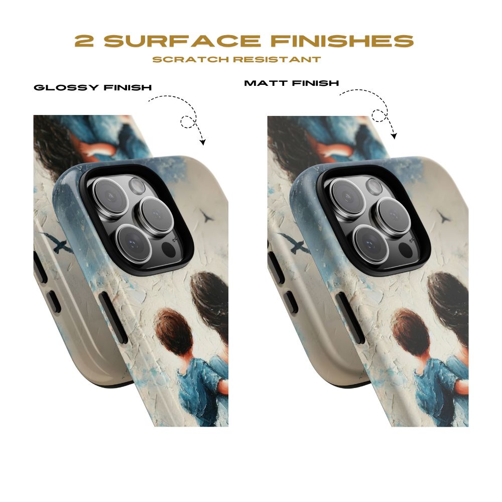 Custom Son & Mom iPhone Tough Case