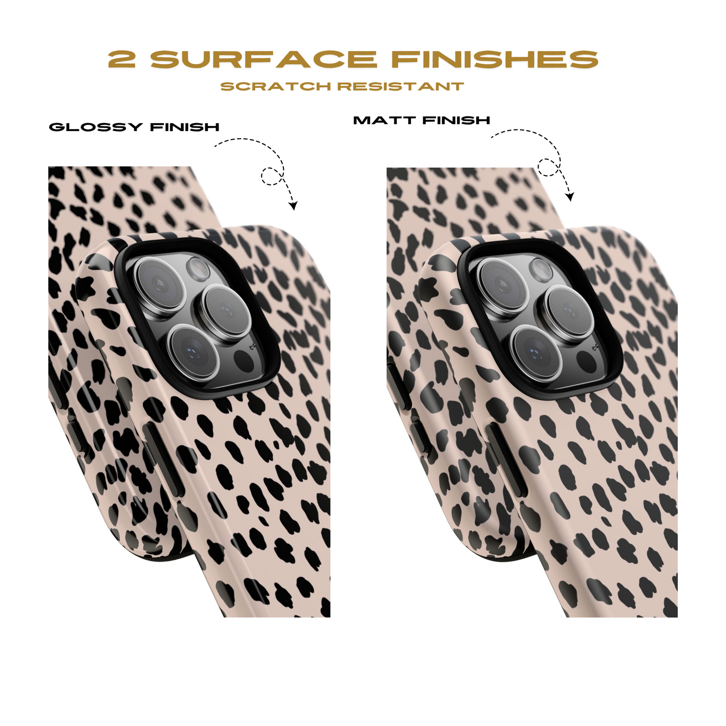 Funda para iPhone con estampado animal nude