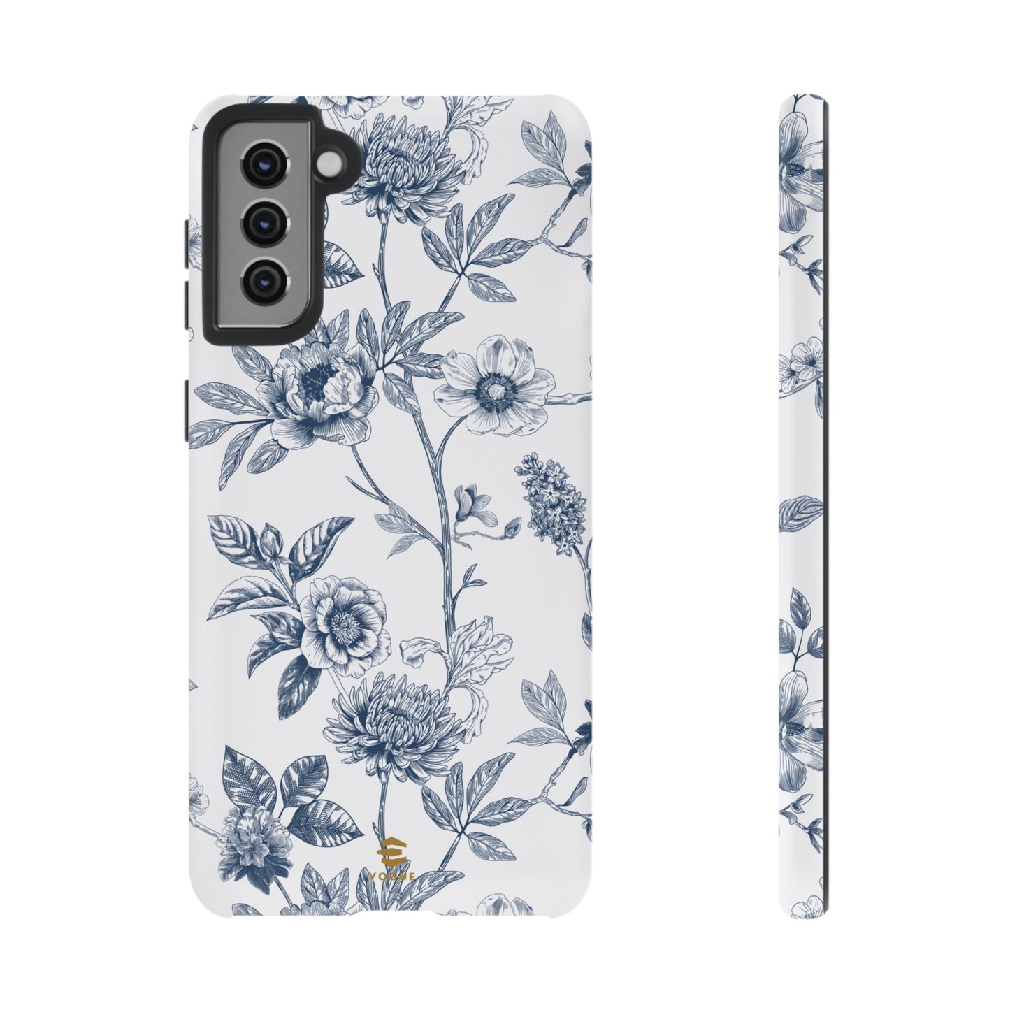 Floral Line Art Tough Phone Case Samsung