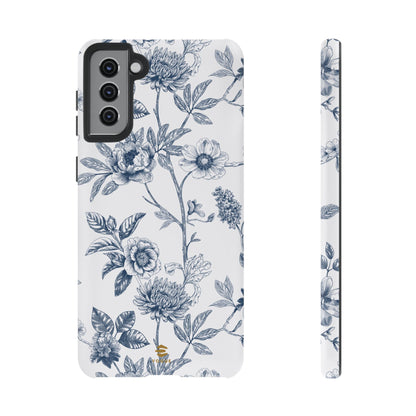 Floral Line Art Tough Phone Case Samsung