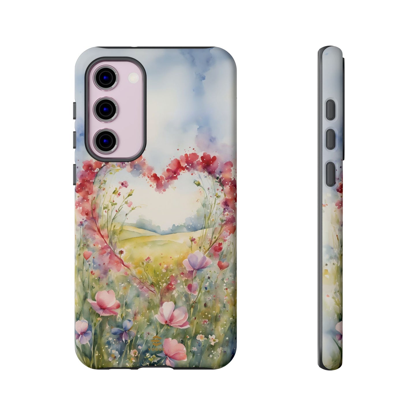 Flower heart Tough Phone Case for Samsung