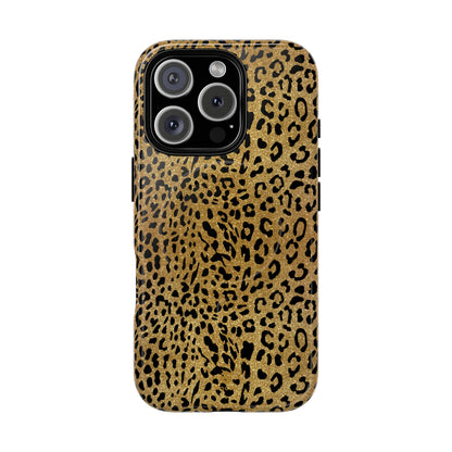 Gold Leopard MagSafe iPhone Case