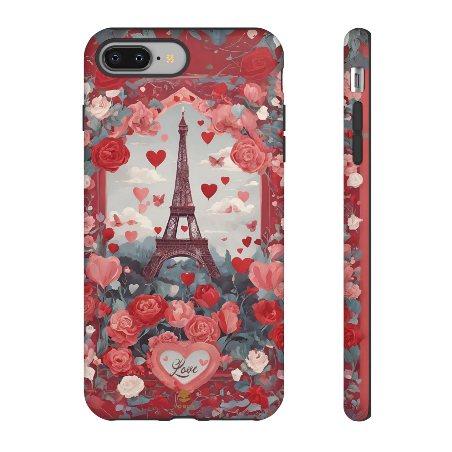 Hearts in Paris Phone Case Valentine's Day Gift for Her