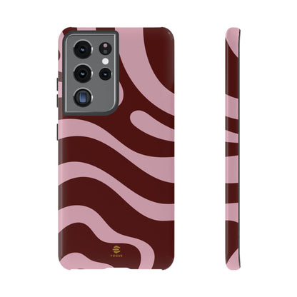 Maroon Ripple Samsung Galaxy Case