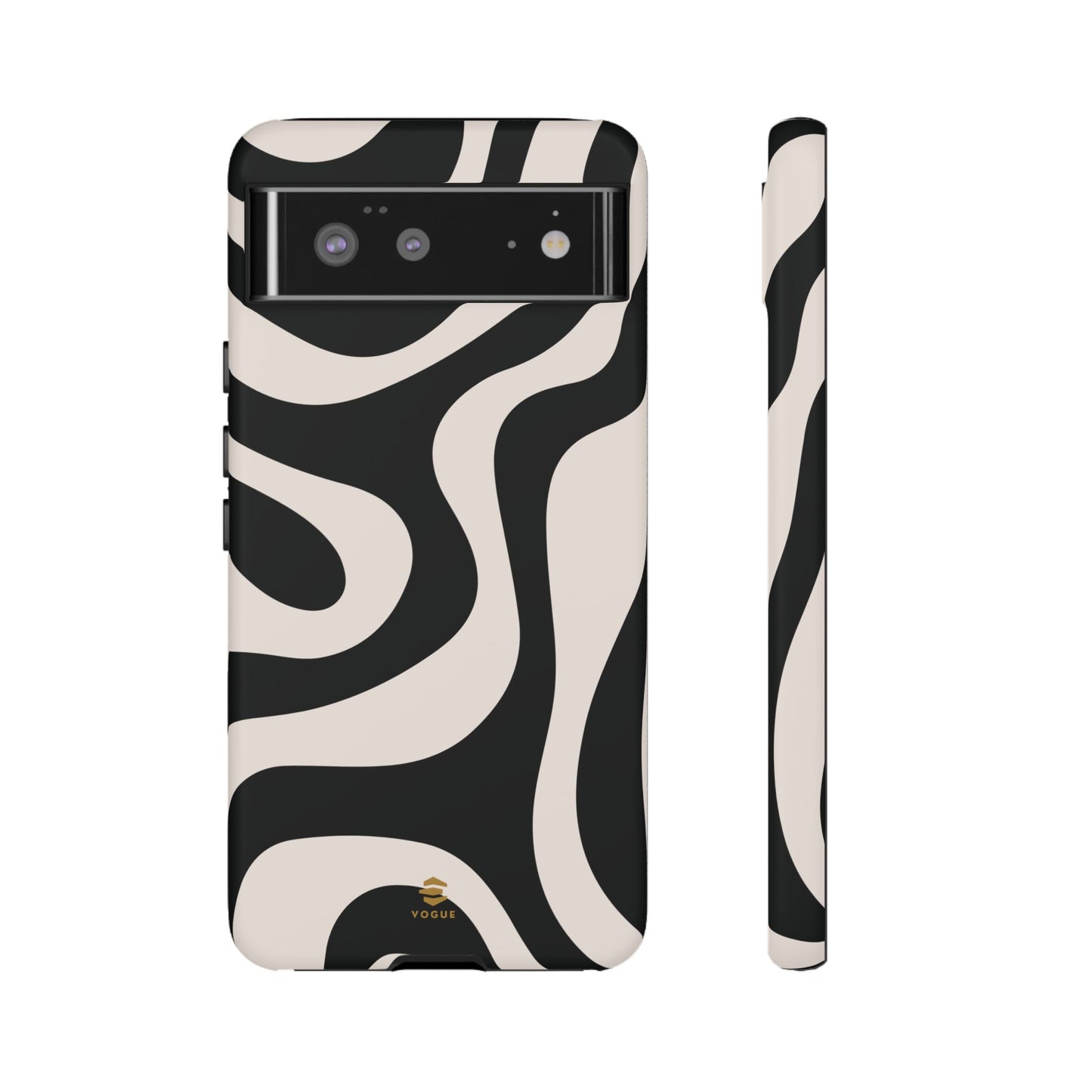 Black Swirl Google Pixel Tough Case