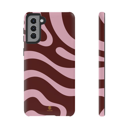 Maroon Ripple Samsung Galaxy Case