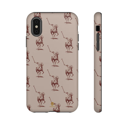 Polo Player Brown iPhone Cases