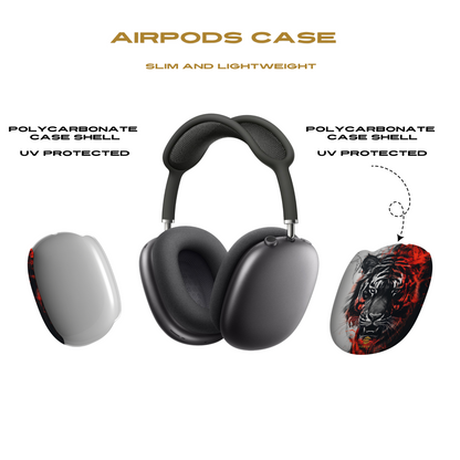 Fundas para AirPod Max con diseño de tigre