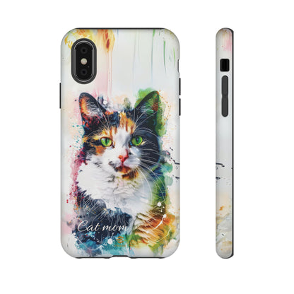 Custom Cat Mom iPhone Tough Case