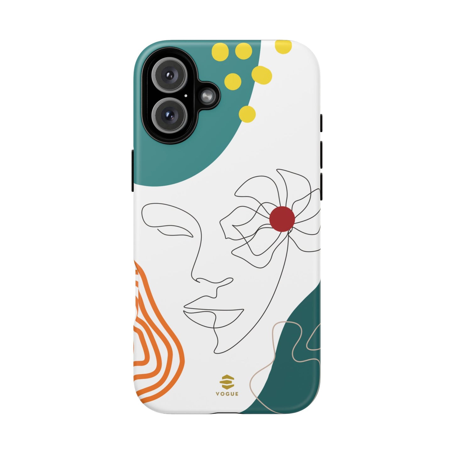 Women Face Line Art Phone Case iPhone
