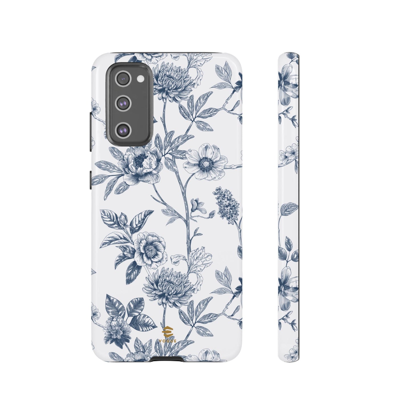 Floral Line Art Tough Phone Case Samsung