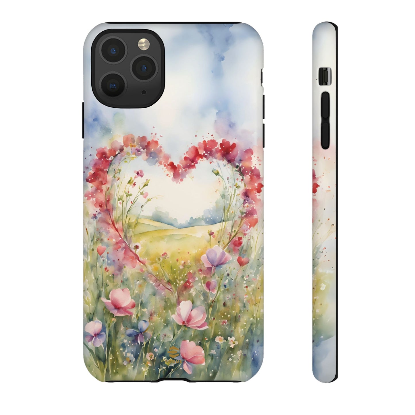 Flower heart iPhone Tough Case