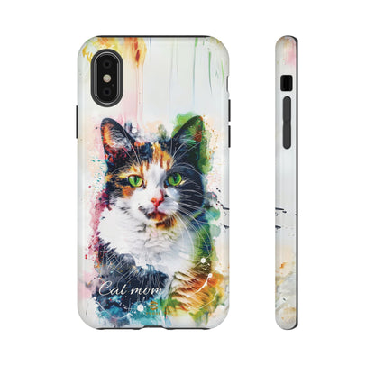 Custom Cat Mom iPhone Tough Case